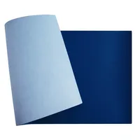 Schreibunterlage BeeBlue PU-Kunstleder flexibel & rutschfest abwischbar B 400 x T 800 mm himmelblau marineblau