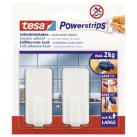 tesa Powerstrips Klebehaken für max. 2,0 kg, 2,0 x 5,0 cm, 2 St.
