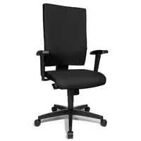 Topstar Bürostuhl Lightstar 20, schwarz / schwarz, mit Armlehnen, bis 110kg, ohne Kopfstütze 4014296634838 Topstar