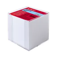 Herlitz Zettelbox 10410801, 90x90mm, inkl. 700 Notizzettel, transparent, Kunststoff, Polystyrol 4008117013506 Herlitz
