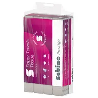 Wepa Falthandtücher Satino Prestige 276620, 20,6x24cm, 2-lagig, Z-Falz, hochweiß, Tissue 4000735323401 Wepa 3750 Blatt