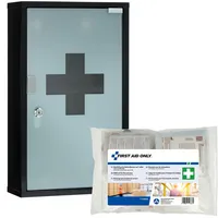 FIRST AID ONLY Medizinschrank DIN 13157 schwarz 4027521523708 FIRST AID ONLY