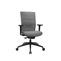 Topstar Bürodrehstuhl SITNESS AIRWORK, grau / schwarz, mit Armlehnen, bis 110kg, ohne Kopfstütze 4014296925547 Topstar