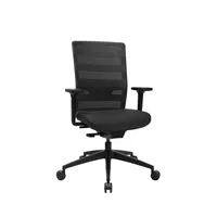 Topstar Bürodrehstuhl SITNESS AIRWORK, schwarz / schwarz, mit Armlehnen, bis 110kg, ohne Kopfstütze 4014296929033 Topstar