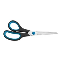 Westcott Universalschere Easy Grip, Edelstahl, rostfrei, 21cm, Linkshänder, schwarz-blau 4027521302822 Westcott
