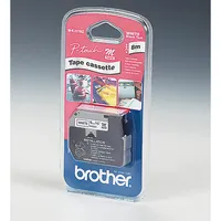 Brother M-K221 original M-Schriftband (kompatibel mit: PT-85, PT-75, PT-BB4, PT-55, PT-65, PT-80, PT-90 und PT-M95) schwarz auf weiß