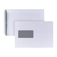 Bong Versandtaschen Posthorn 05440351, C5, mit Fenster, haftklebend, 90g, weiß 4040134056043 Bong 500 Stück