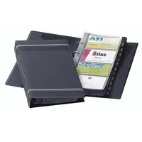 Durable Visitenkartenringbuch VISIFIX anthrazit für 200 Karten 25 Hüllen 4005546208886 Durable