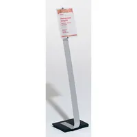 Durable Infoständer CrystalSign 481823, A4, 106-118cm höhenverstellbar, silber 4005546404363 Durable