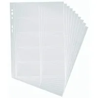 Durable 2389 Visitenkartenhüllen A4 transparent für 20 Karten  4005546250236 Durable 10 Stück