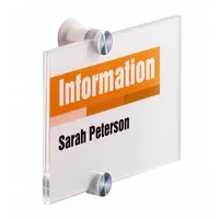 Durable Türschild Crystal Sign transparent 148 x 105mm  4005546403557 Durable
