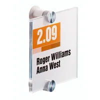 Durable Türschild Crystal Sign transparent 105 x 105mm  4005546403533 Durable