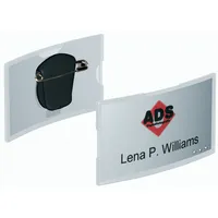 DURABLE Namensschild KONVEX Kombiklemme