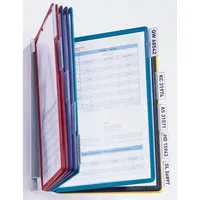 DURABLE Wand-Sichttafelsystem VARIO® WALL 556700 DIN A4 farbsortiert mit 10 Sichttafeln, 1 St.