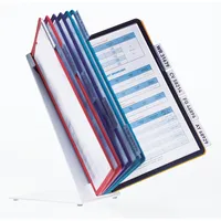 Durable Sichttafelständer VARIO Table10 A4 sortiert mit 10 Tafeln/Reiter 4005546502588 Durable
