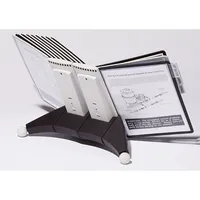 Durable Sichttafelständer SHERPA Table A4 grau/schwarz mit 20 Tafeln/Reiter 4005546503684 Durable