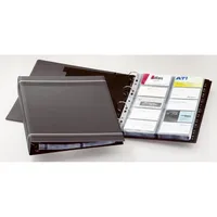 Durable Visitenkartenringbuch VISIFIX A4 anthrazit 400 Karten 20 Hüllen 4005546208893 Durable