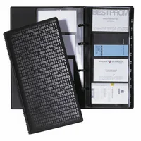 Durable Visitenkartenringbuch VISIFIX Centium schwarz für 200 Karten 25 Hüllen 4005546223223 Durable