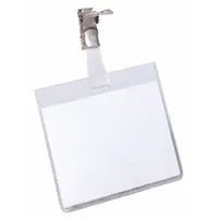 Durable 8003 Namensschilder mit Clip Querformat 60 x 90 mm 4005546810034 Durable 25 Stück