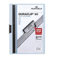 Durable Klemmhefter DURACLIP 60 220906, A4 blau, für ca. 60 Blatt, Polyvinylchlorid (PVC) 80g 4005546210629 Durable