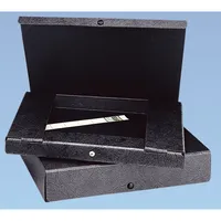 Elba Heftbox 400000989, A4 schwarz, 8cm Füllhöhe, Recycling-Hartpappe 80g 4002030314184 Elba