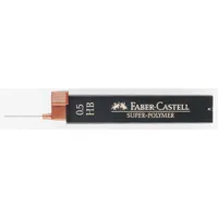 Faber-Castell Druckbleistiftminen SUPER POLYMER, 120500, Ø 0,5mm, HB 4005401205005 Faber-Castell 12 Stück