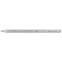 Faber-Castell Bleistift Jumbo GRIP, 111900, Härte B, silbergrau 4005401119005 Faber-Castell