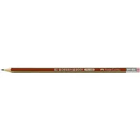 Faber-Castell Bleistift DESSIN 2001, 112100, Härte HB, rot/gold, mit Radiergummi 4005401121008 Faber-Castell