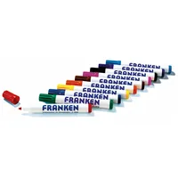 Franken Boardmarker-Set Z1901, Etui, 10-farbig sortiert, 2-6mm Rundspitze 4016946019019 Franken 10 Stück