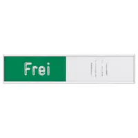 Franken Türschild Besetzt/Frei sebstklebend Alu 102 x 27,4 mm 4016946193016 Franken