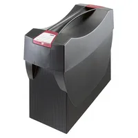 HAN Hängemappenbox Swing 1901 mit Deckel schwarz bis 20 Mappen leer stapelbar 4012473190122 HAN