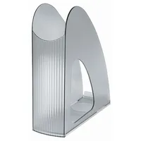 HAN Stehsammler TWIN 1611-69, A4/C4, grau-transparent, Kunststoff, 76mm 4012473169203 HAN