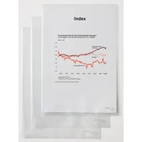 Hetzel Sichthüllen Top Quality 21780090, A4, glasklar glatt, oben & rechts offen, 0,135mm 4013702005699 Hetzel 50 Stück