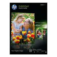 HP Fotopapier Everyday Q5451A, A4, für Inkjet, 200g weiß glänzend einseitig bedruckbar 0829160102795 HP 25 Blatt