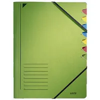Leitz Ordnungsmappe Leitz-Ordnungsmappen-Serie 3907-00-55, I-VII, grün, Din A4, 7 Fächer 4002432335572 Leitz