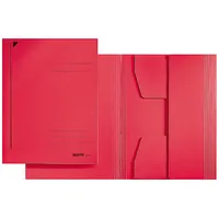 Leitz Jurismappe 3924-00-25, A4 rot Recyclingkarton 430g, mit 3 Einschlagklappen 4002432307203 Leitz