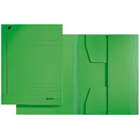 Leitz Jurismappe 3924-00-55, A4 grün Recyclingkarton 430g, mit 3 Einschlagklappen 4002432307234 Leitz