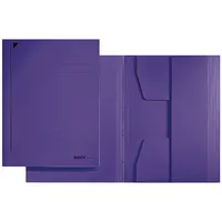 Leitz Jurismappe 3924 3924-00-65, A4 violett Recyclingkarton 430g, mit 3 Einschlagklappen 4002432307241 Leitz