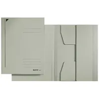 Leitz Jurismappe 3924-00-85, A4 grau Karton 430g, mit 3 Einschlagklappen 4002432307265 Leitz