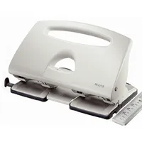 Leitz 4-fach-Locher 5132 5132-00-85, grau, bis 4mm 40 Blatt, mit Anschlagschiene 4002432316793 Leitz