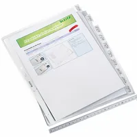 Leitz Prospekthüllen 4754-00-03, A4 transluzent genarbt, oben offen, 0,13mm 4002432364909 Leitz