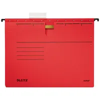 Leitz Hängehefter ALPHA 1984-00-25, A4 rot Recyclingkarton 275g 4002432456383 Leitz 25 Stück