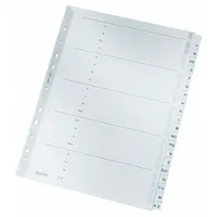 Leitz Kartonregister 4328-00-00, A bis Z, A4, 160 g/m², graue Taben, 20-teilig 4002432309344 Leitz