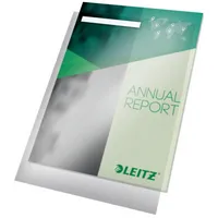 Leitz Sichthüllen Maxi 4054-00-00 mit Beschriftungsfenster, A4, transluzent genarbt, oben & rechts offen, 0,2mm 4002432307715 Leitz