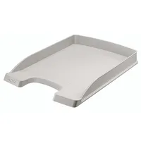 Leitz Briefablage Plus flach 5237-00-85, A4 / C4, grau, Polystyrol stapelbar 4002432376209 Leitz