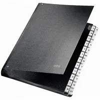 Leitz Pultordner 5924-00-95, A-Z, schwarz, A4, 20 Fächer 4002432311750 Leitz