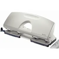 Leitz 4-fach-Locher 5022 5022-00-85, grau, bis 1,6mm 16 Blatt, mit Anschlagschiene 4002432310432 Leitz
