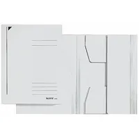 Leitz Jurismappe 3924-00-01, A4 weiß Karton 430g, mit 3 Einschlagklappen 4002432336500 Leitz