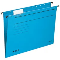 Leitz Hängemappe ALPHA, Karton (RC), m.Reiter, seitlich offen, A4, blau 4002432456505 Leitz 25 Stück
