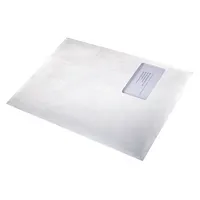 Bong Versandtaschen Tyvek Pocket 00067176, C4, mit Fenster, haftklebend, reißfest, wasserfest, 55g, weiß 4026283532973 Bong 20 Stück